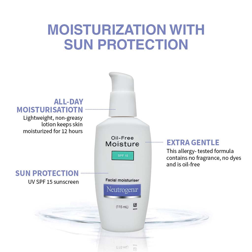 Neutrogena Oil Free Moisture SPF 15 Facial Moisturiser (115 ml)