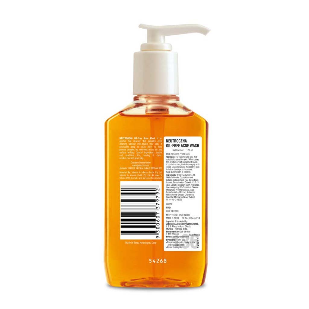 Neutrogena Oil Free Acne Wash (175 ml)
