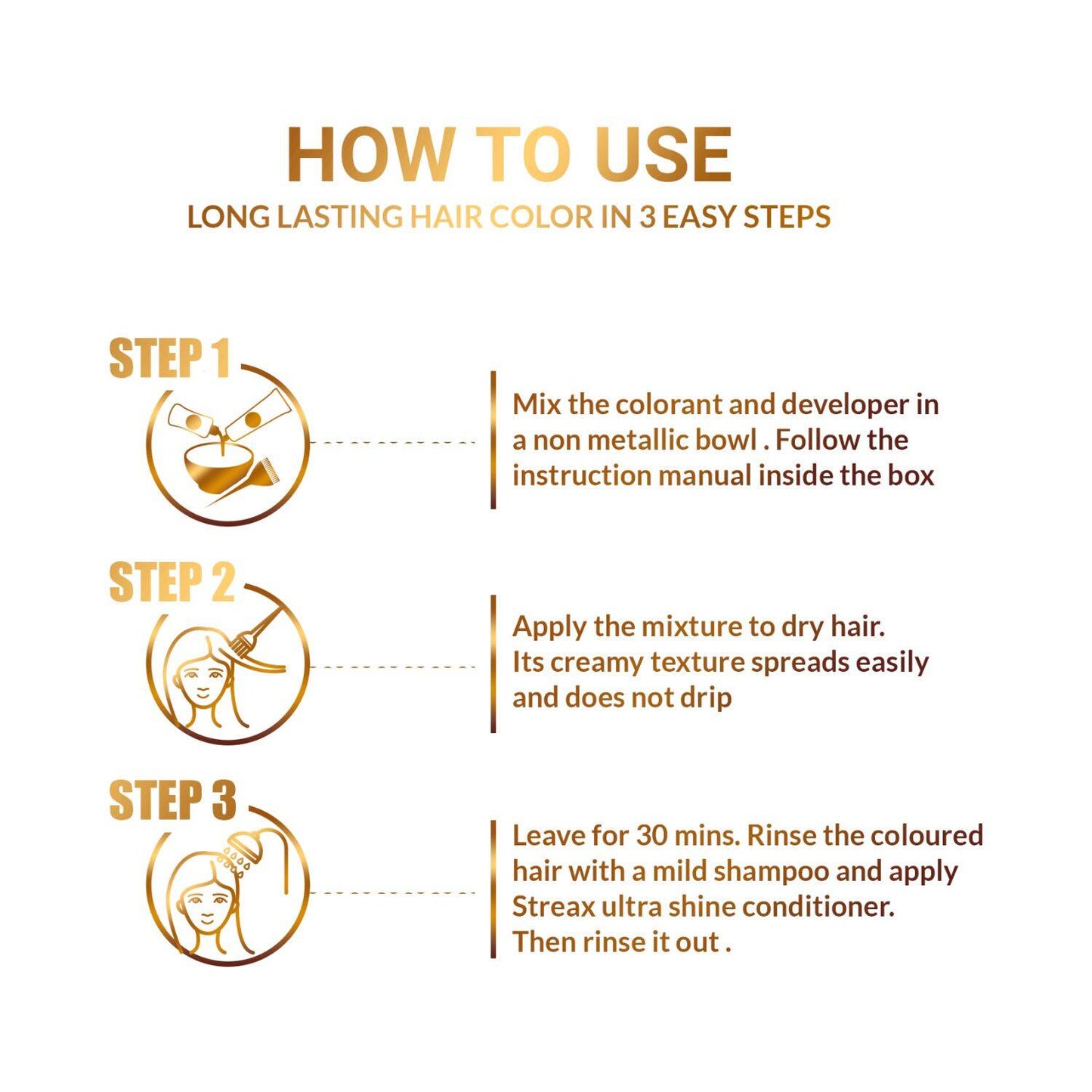 Streax Creme Hair Colour - 3.16 Burgundy (70g+50ml)
