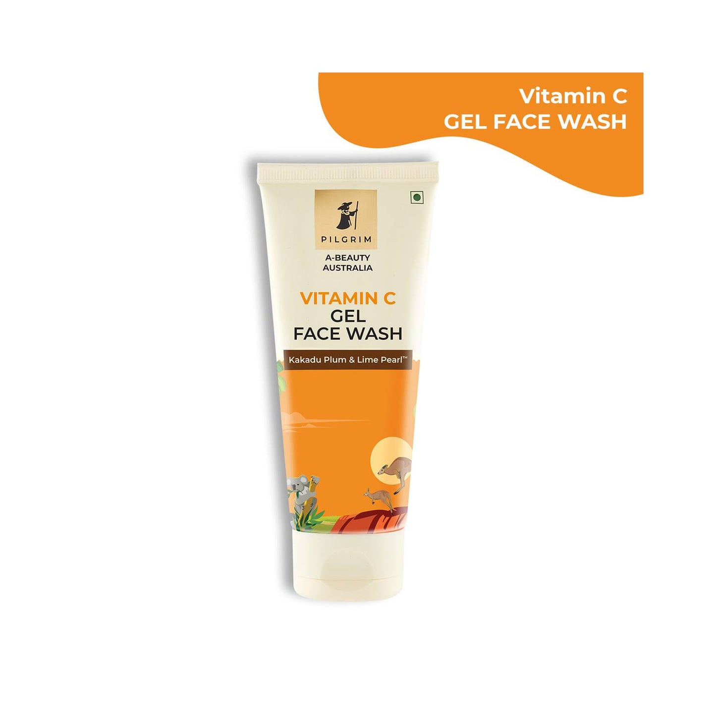 Pilgrim Vitamin C Gel Face Wash With Kakadu Plum & Lime Pearl (100 ml)