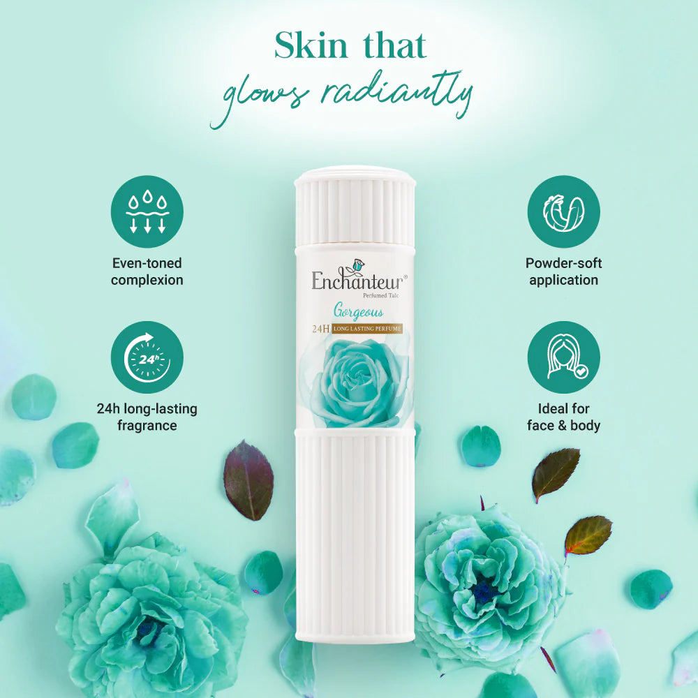 Enchanteur Gorgeous Perfumed Talc (250 g)