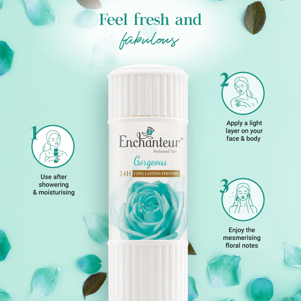 Enchanteur Gorgeous Perfumed Talc (250 g)