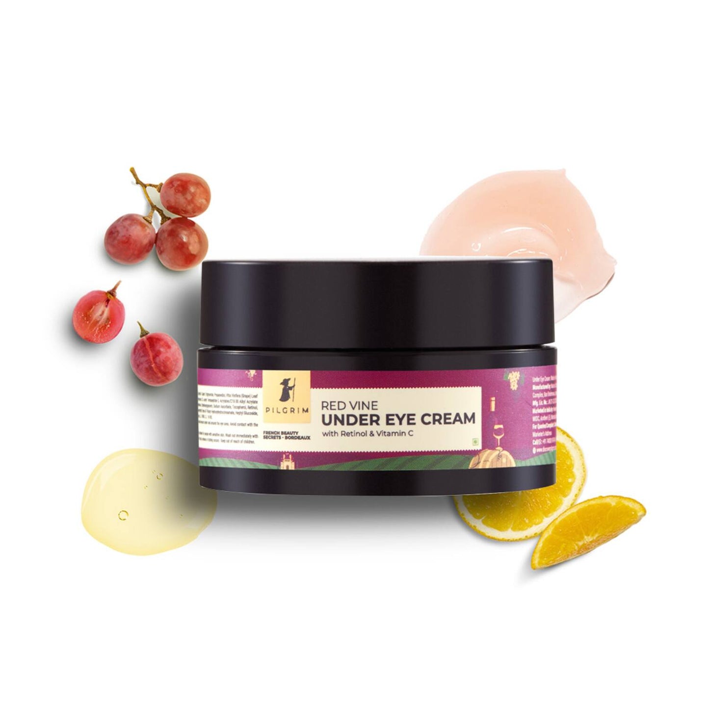 Pilgrim Red Vine Under Eye Cream With Retinol & Vitamin C (30 g)