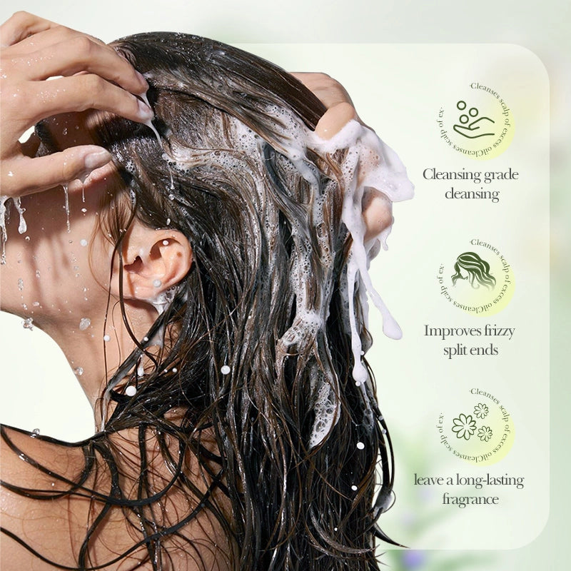 ROREC SADOER Rosemary Volumizing Shampoo Anti-Dandruff Anti-Itch Soothing Scalp Oil Control Smooth Hair Shampoo (500 ml)