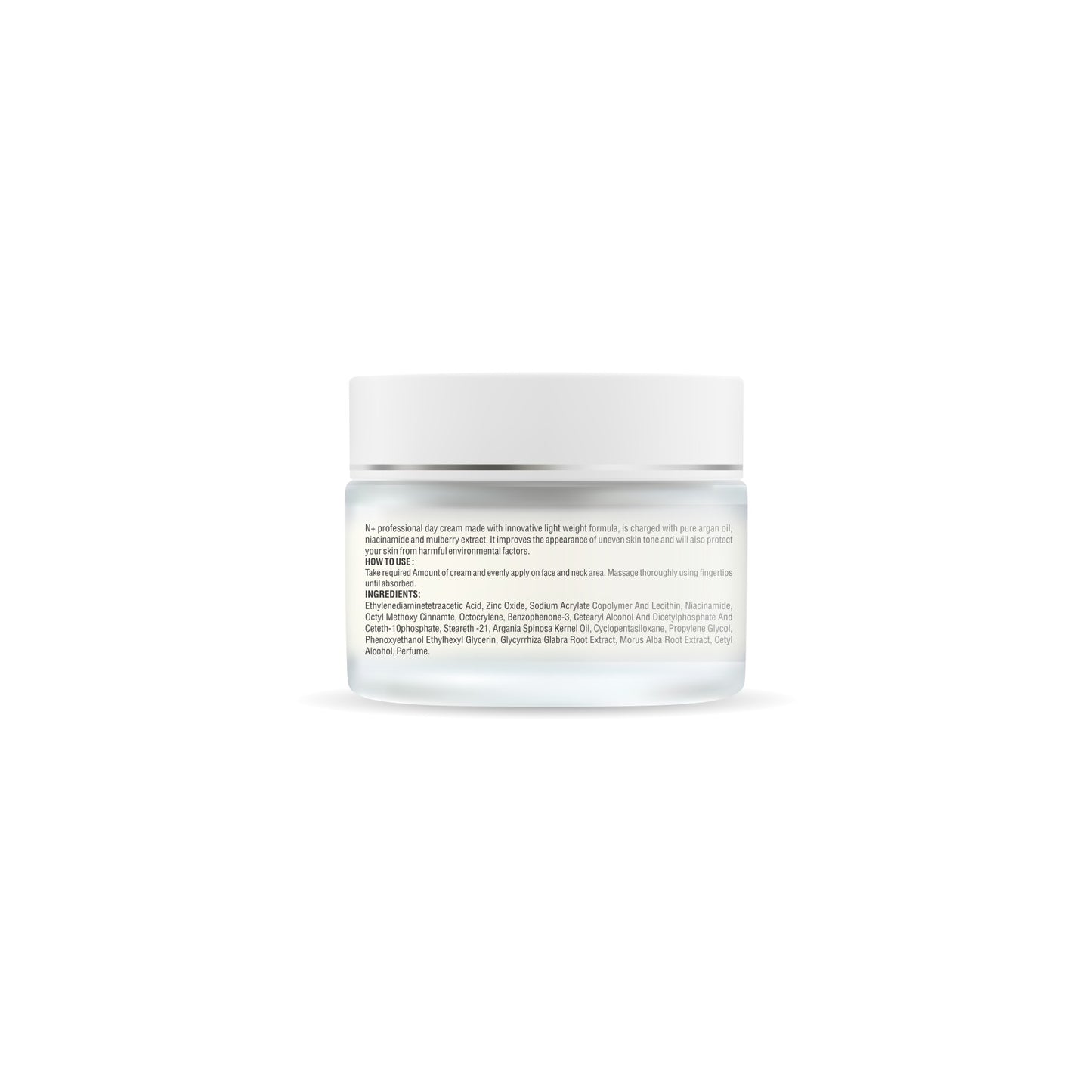 N Plus Professional Day Cream, With Niacinamide and Argan Oil, Improves Uneven Skin Tone With SPF 20, (50 g)