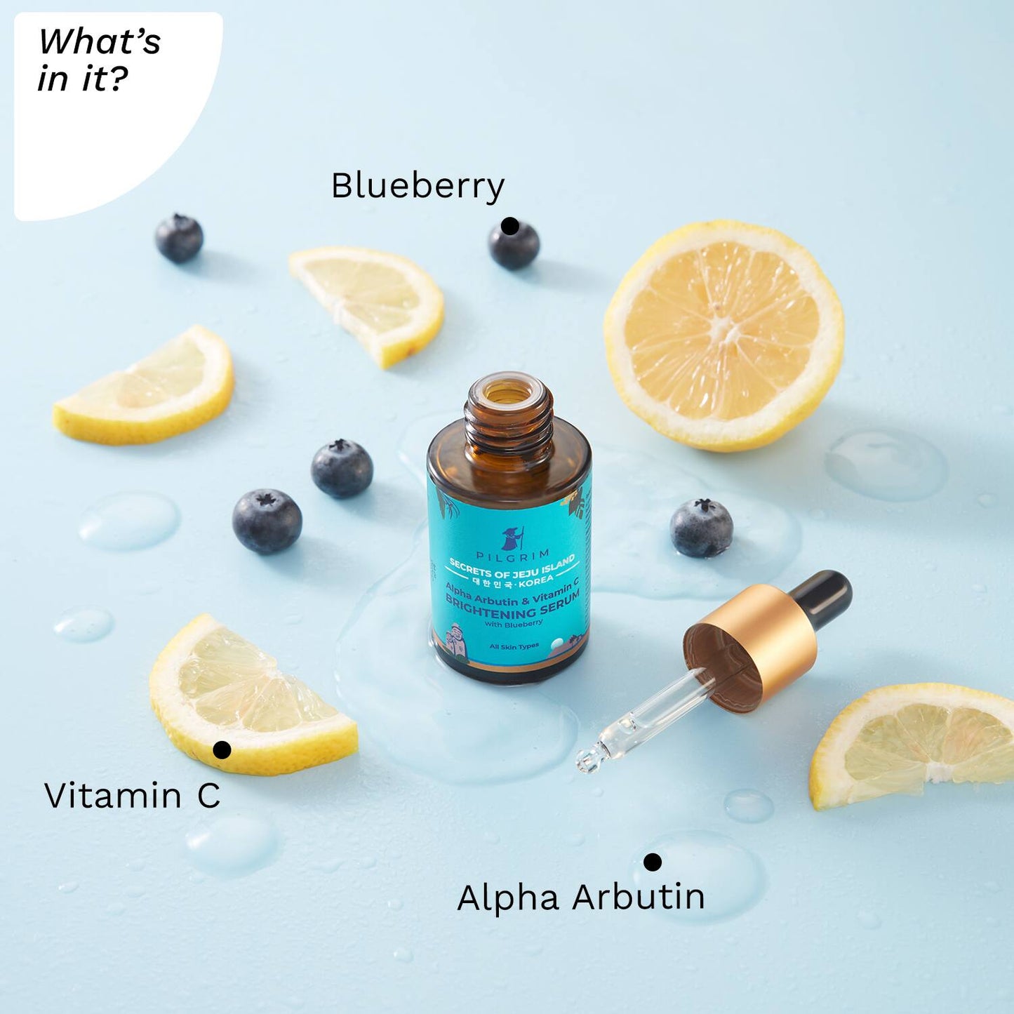Pilgrim Alpha Arbutin & Vitamin C Brightening Serum (30 ml)