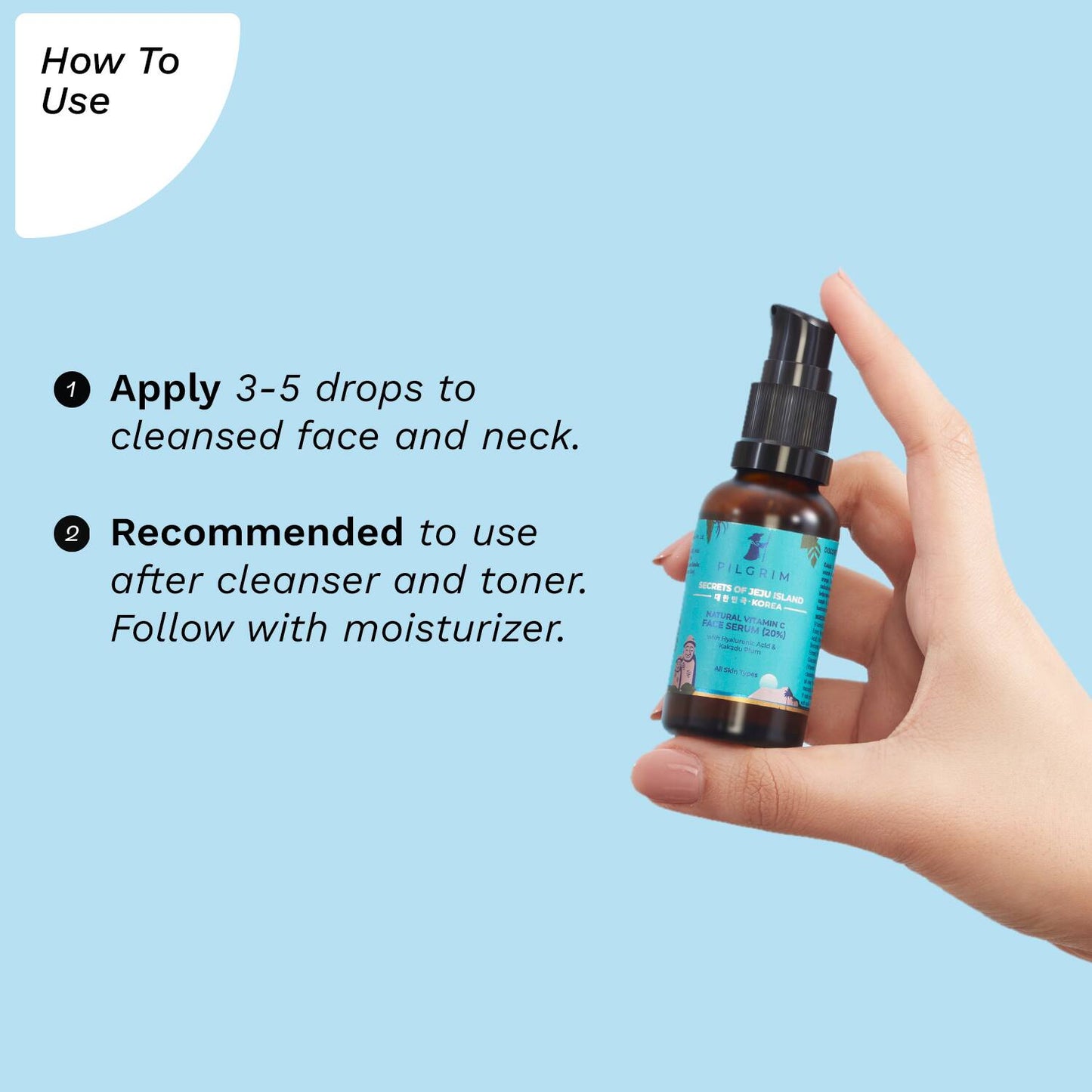 Pilgrim Vitamin C Face Serum 20% With Hyaluronic Acid & Kakadu Plum (30 ml)