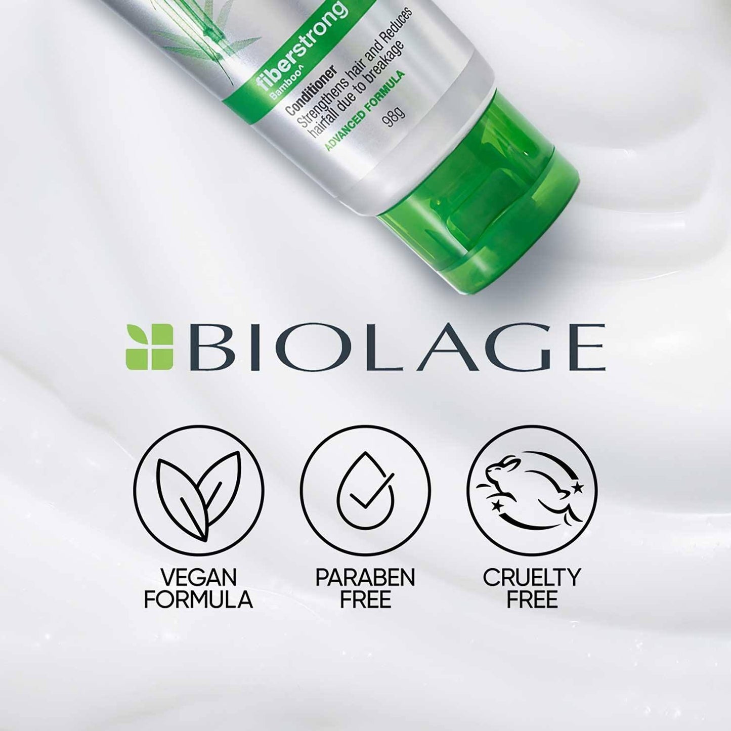 Matrix Biolage Fiberstrong Shampoo For Hair Breakage, 12X Strength In Weak, Fragile Hair (400 ml)