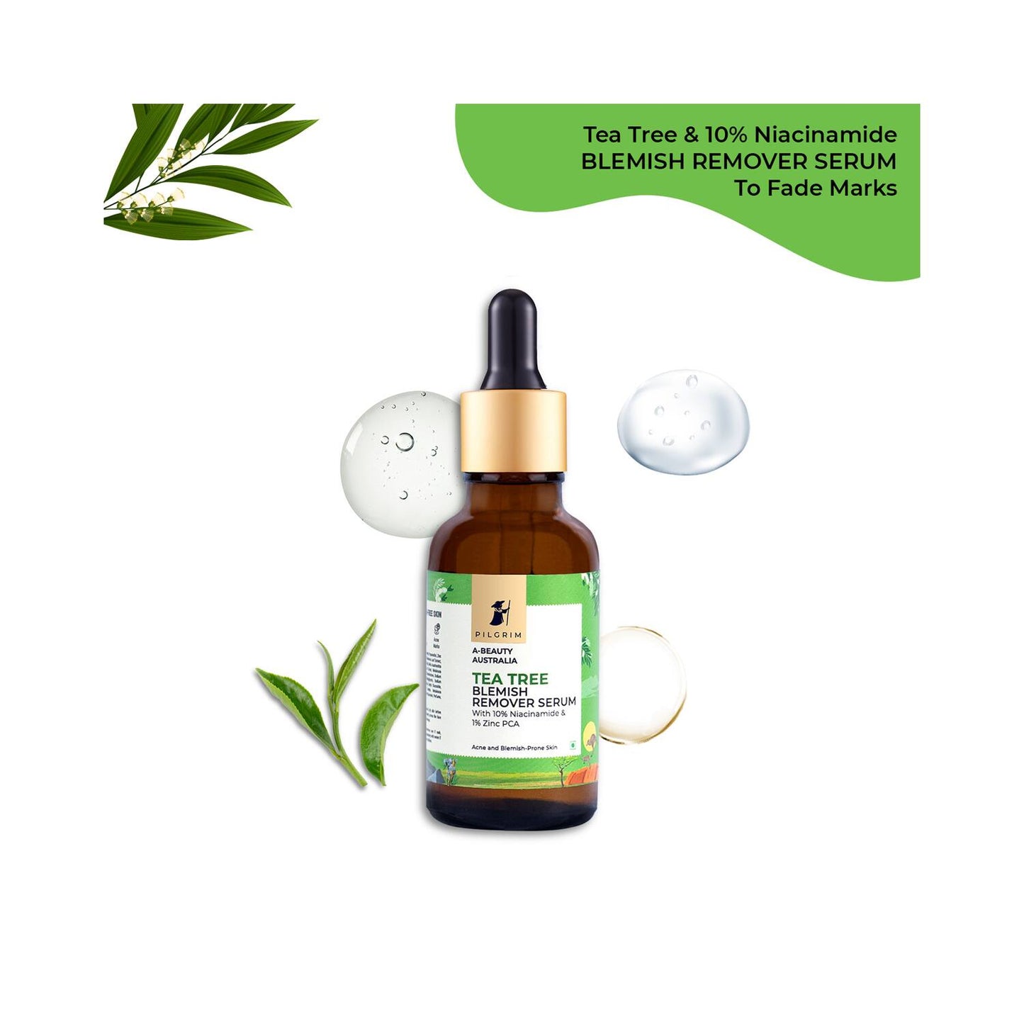 Pilgrim Tea Tree & 10% Niacinamide Blemish Remover Serum (30 ml)