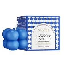Sadoer Delightful Magic Cube Candel Ocean And Bluebells (140 g)