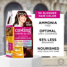 Loreal Paris Casting Creme Gloss Hair Color, 665 Raspberry, 87.5g+72ml