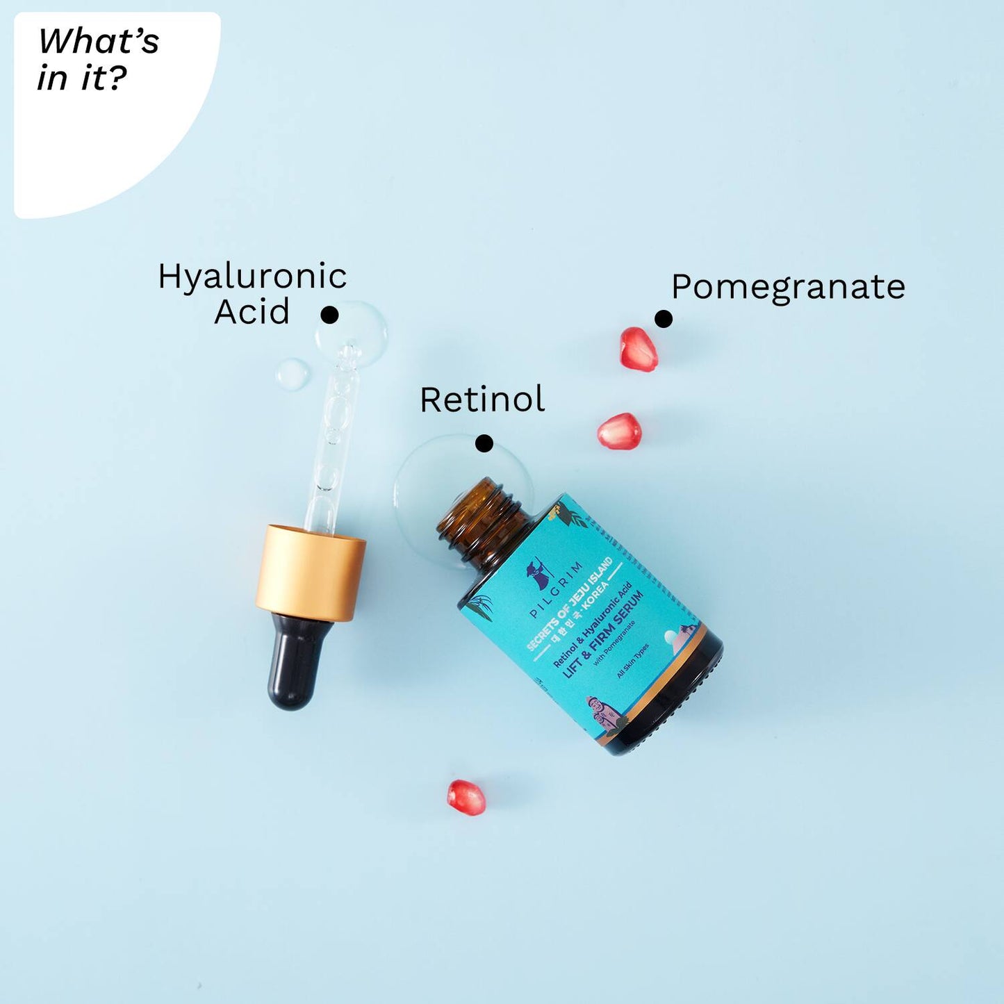 Pilgrim Retinol & Hyaluronic Acid Lift & Firm Serum (30 ml)