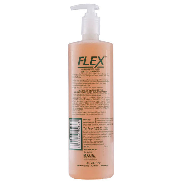 Revlon Flex Body Building Protein Shampoo - Dry/Damaged 33% Extra (592 ml)