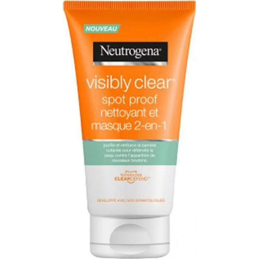 Neutrogena Visibly Clear Spot Proof Nettoyant et Masque 2 en 1 (150 ml)