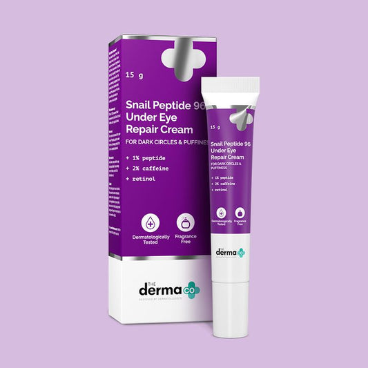 The Derma Co  Snail Peptide 96 Under Eye Repair Cream For Dark Circles & Puffiness(15g)