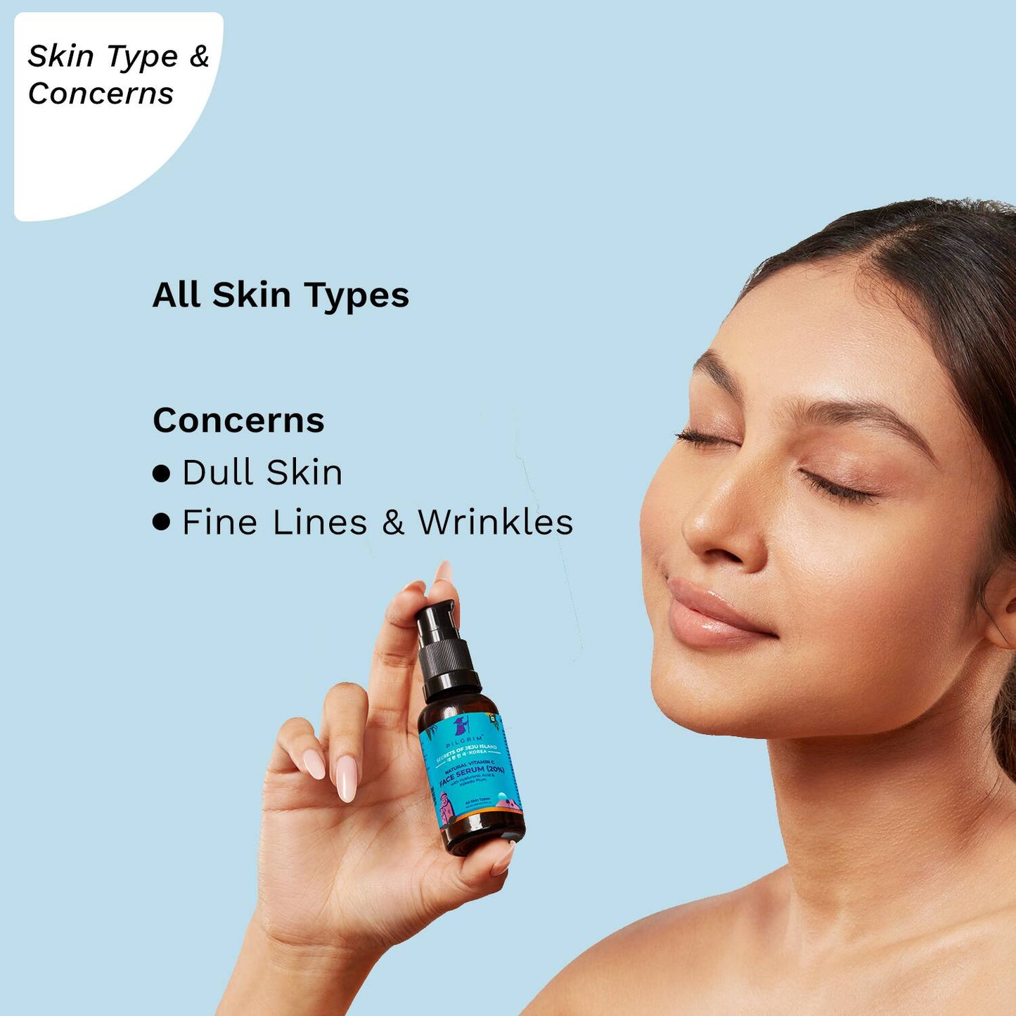 Pilgrim Vitamin C Face Serum 20% With Hyaluronic Acid & Kakadu Plum (30 ml)